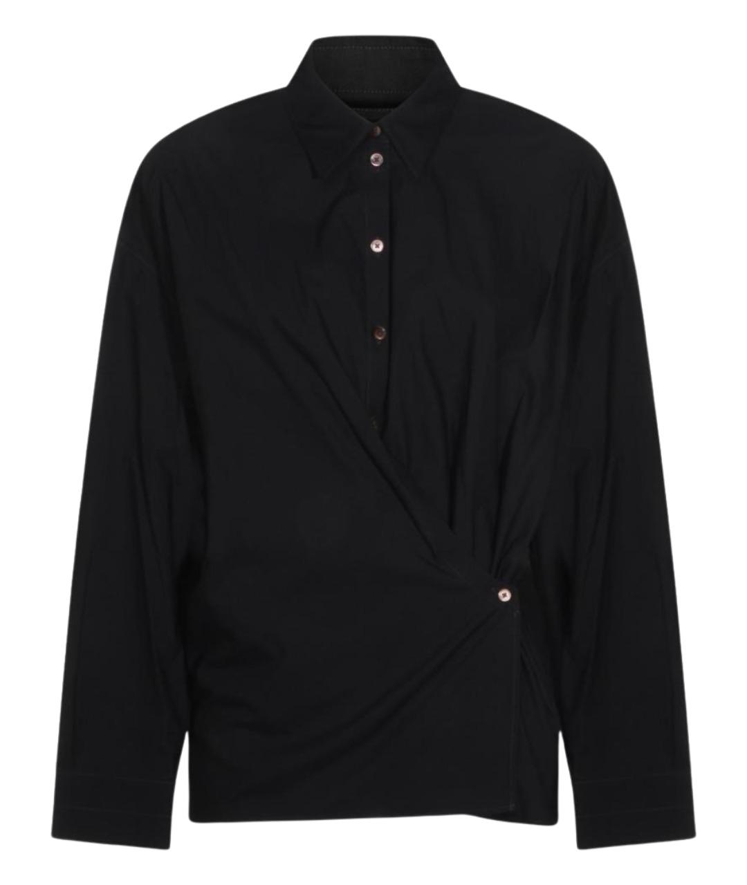 LEMAIRE Черная хлопковая рубашка, фото 1
