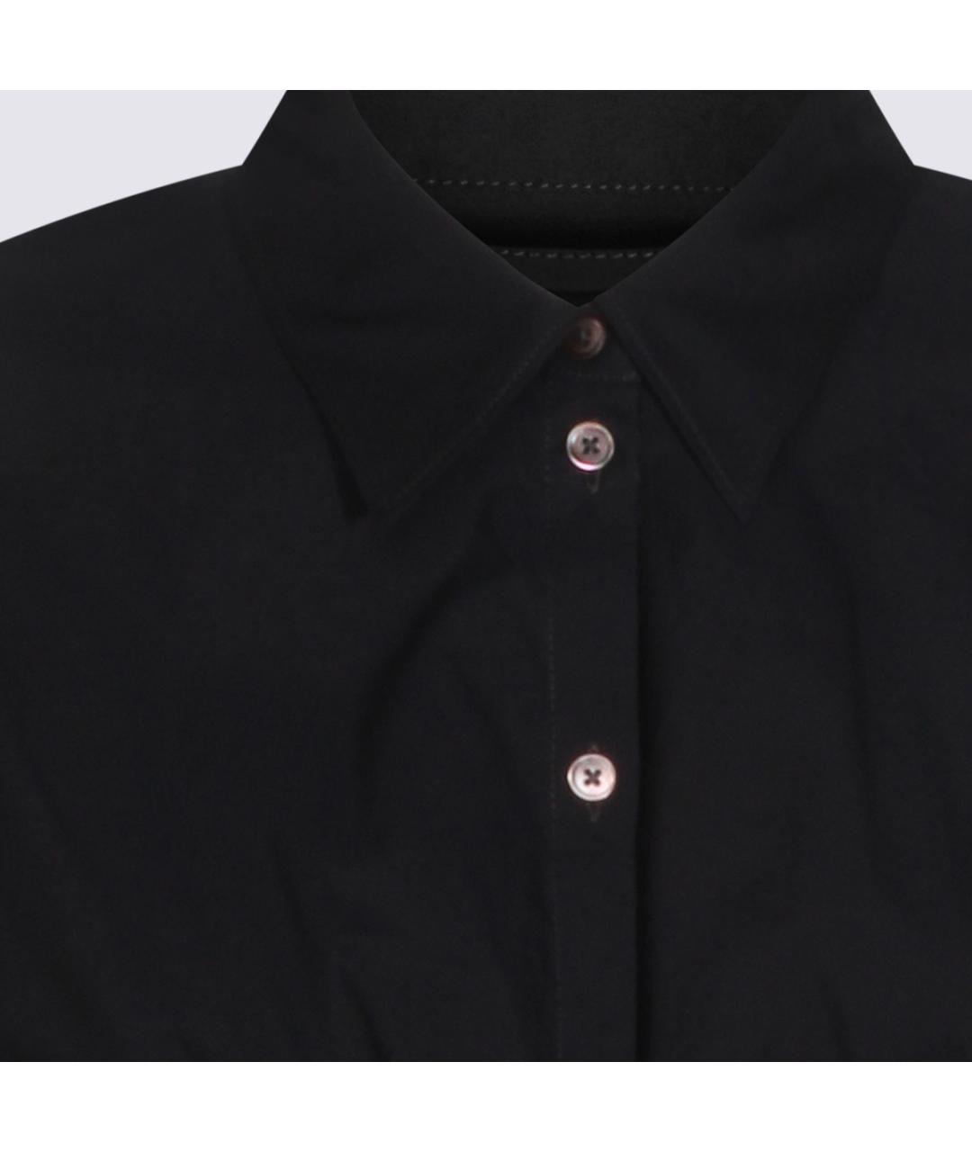 LEMAIRE Черная хлопковая рубашка, фото 8