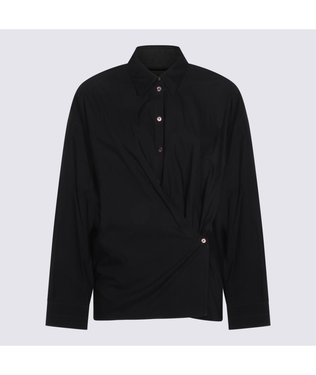 LEMAIRE Черная хлопковая рубашка, фото 2