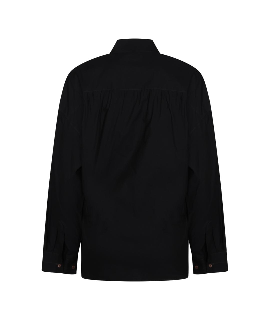 LEMAIRE Черная хлопковая рубашка, фото 3