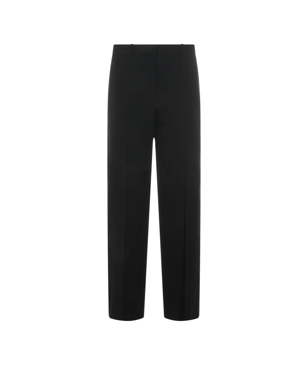 THE ROW Темно-синие шерстяные прямые брюки, фото 1