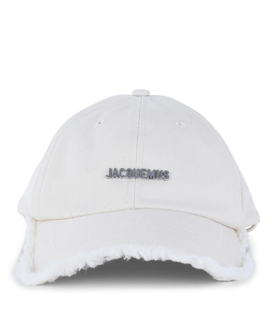 JACQUEMUS Белая хлопковая кепка, фото 1