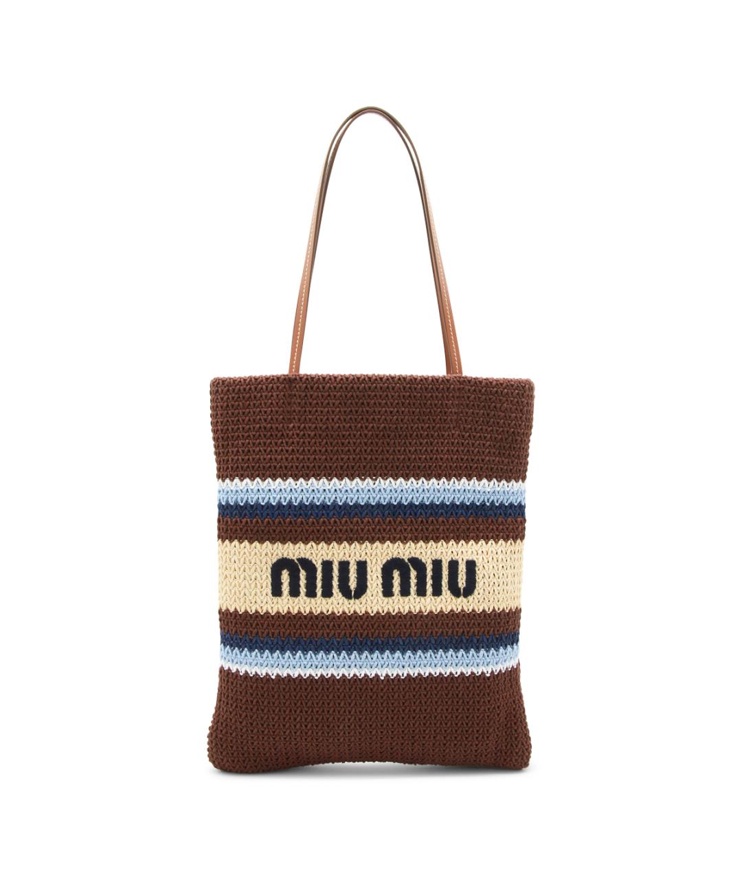 MIU MIU Мульти хлопковая сумка тоут, фото 8