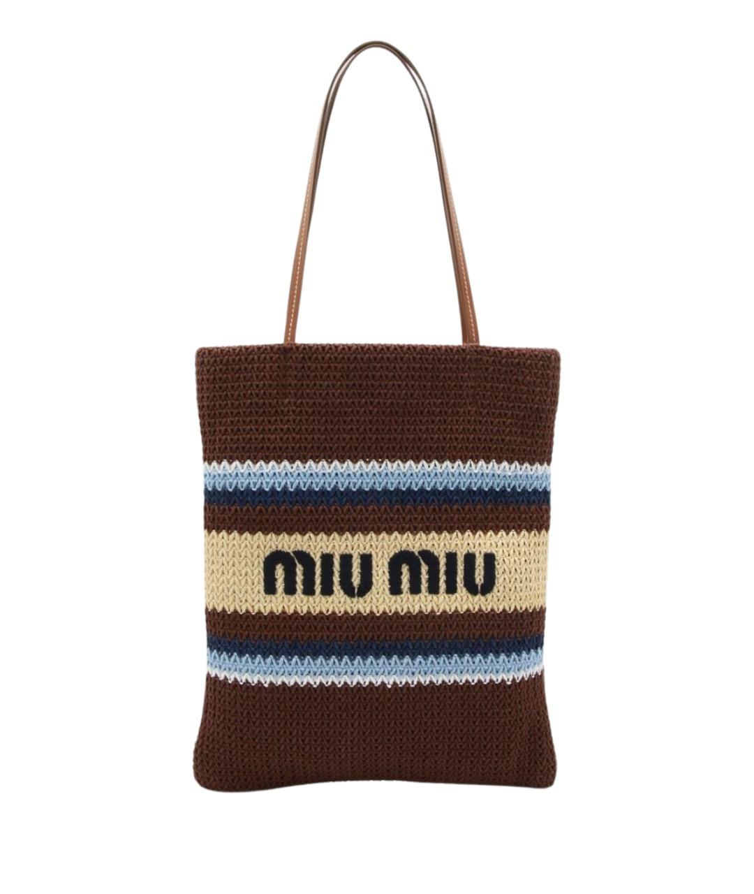 MIU MIU Мульти хлопковая сумка тоут, фото 1