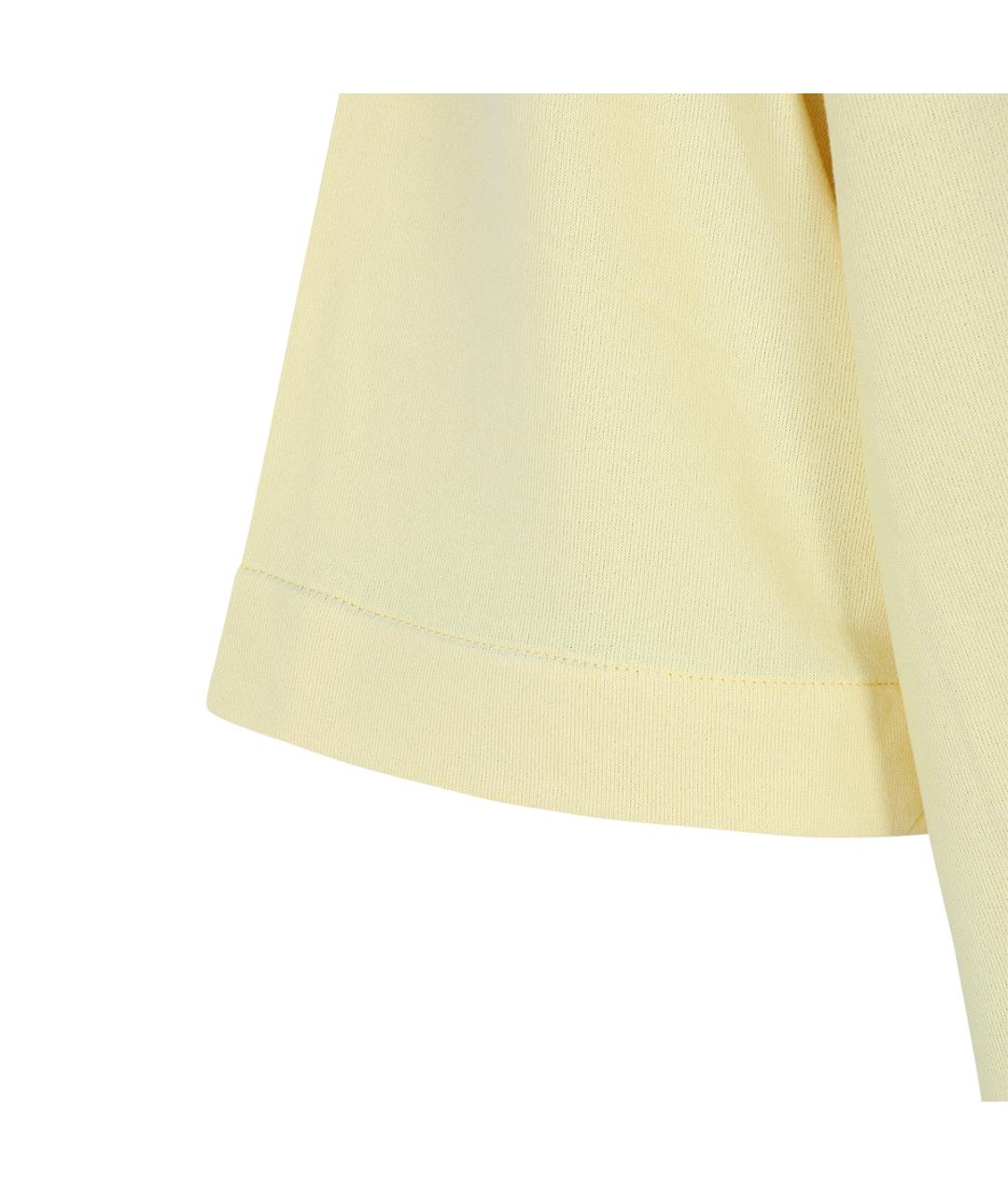JACQUEMUS Желтая хлопковая футболка, фото 3