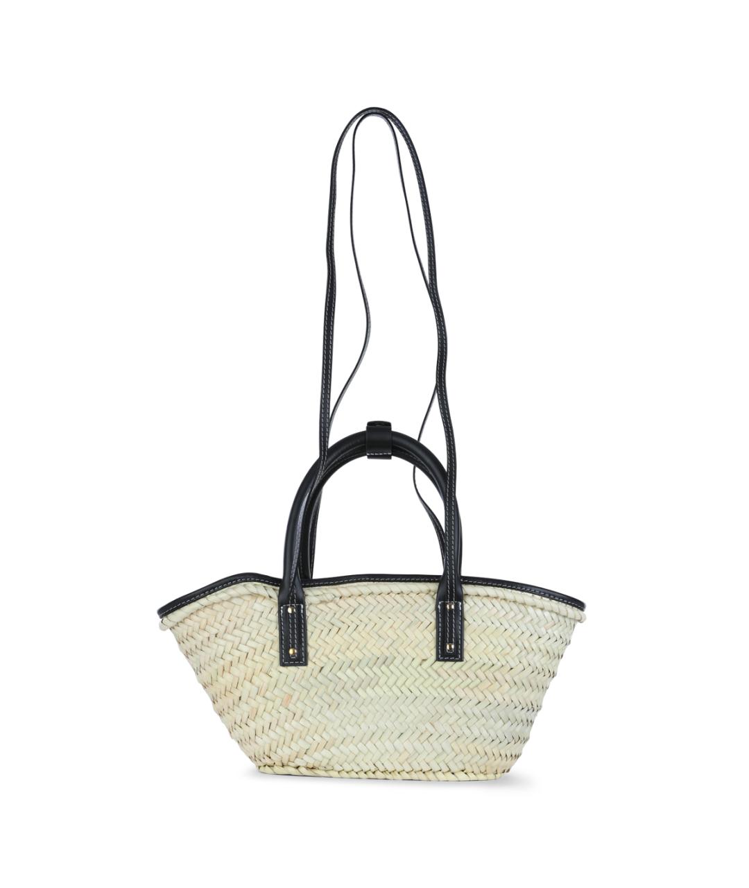 JACQUEMUS Бежевая пелетеная сумка тоут, фото 3