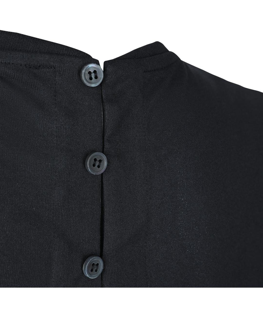 JACQUEMUS Черная хлопковая футболка, фото 4