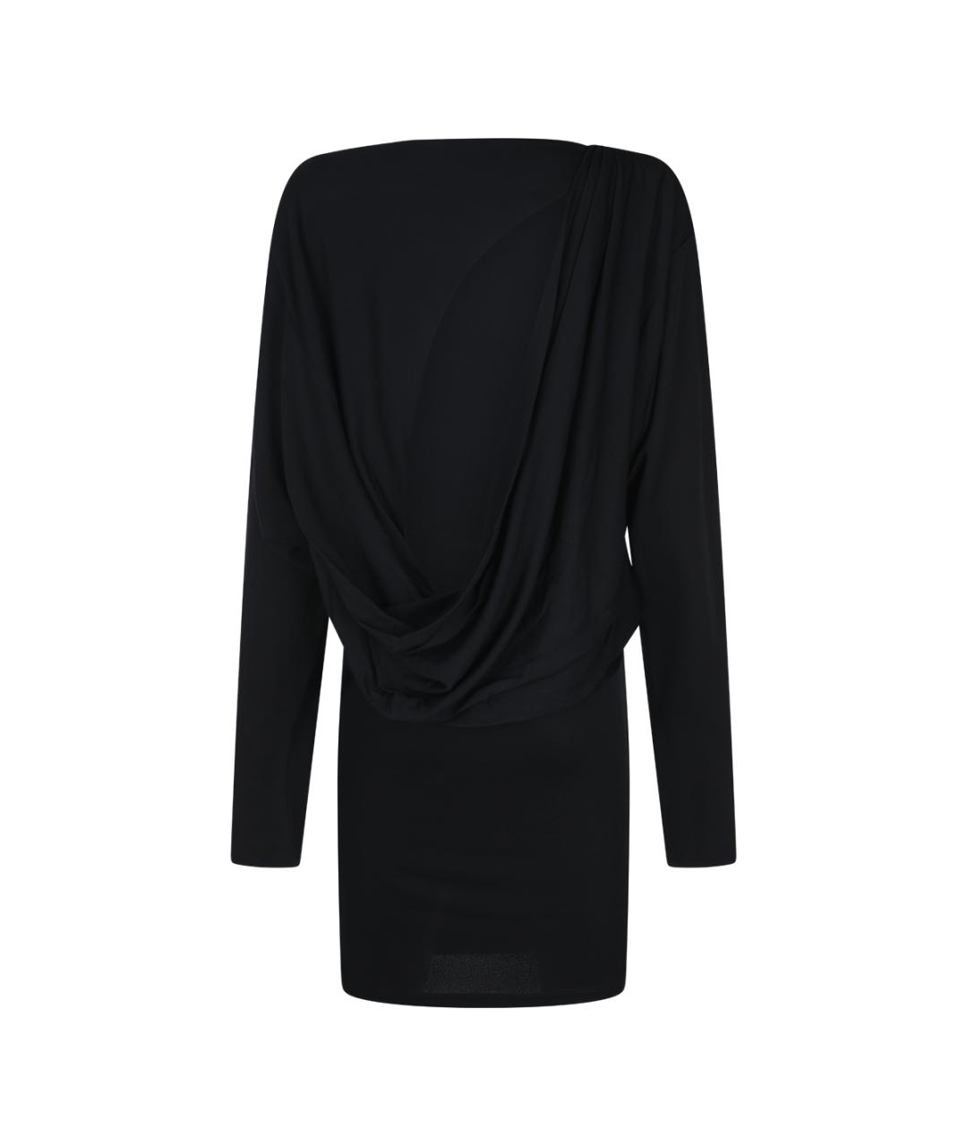 JACQUEMUS Черное вискозное вечернее платье, фото 2