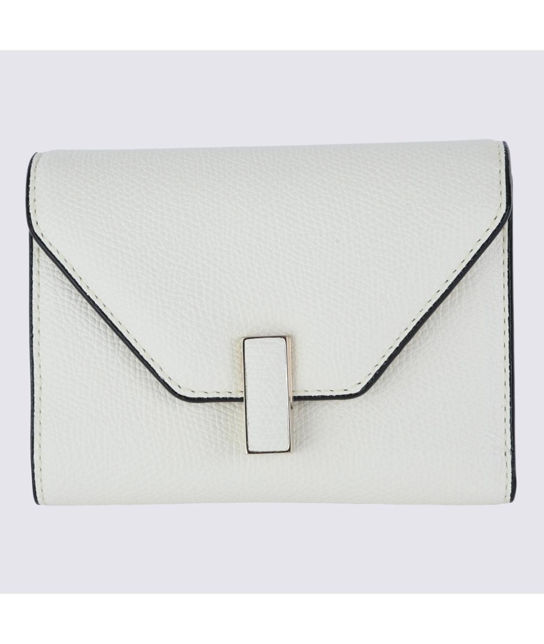 VALEXTRA Белый кожаный кошелек, фото 2