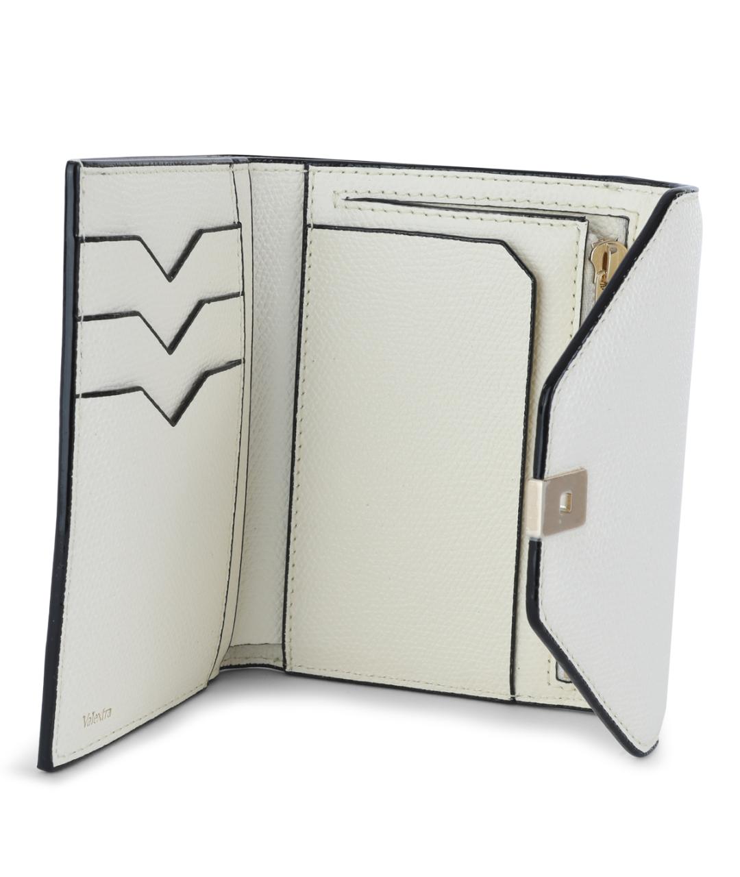 VALEXTRA Белый кожаный кошелек, фото 3