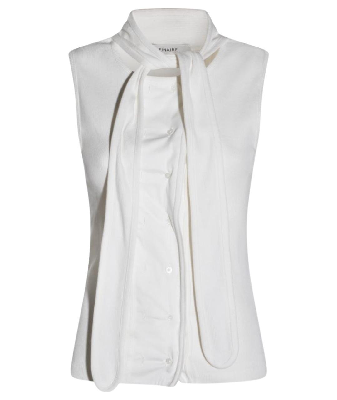 LEMAIRE Белая хлопковая майка, фото 1