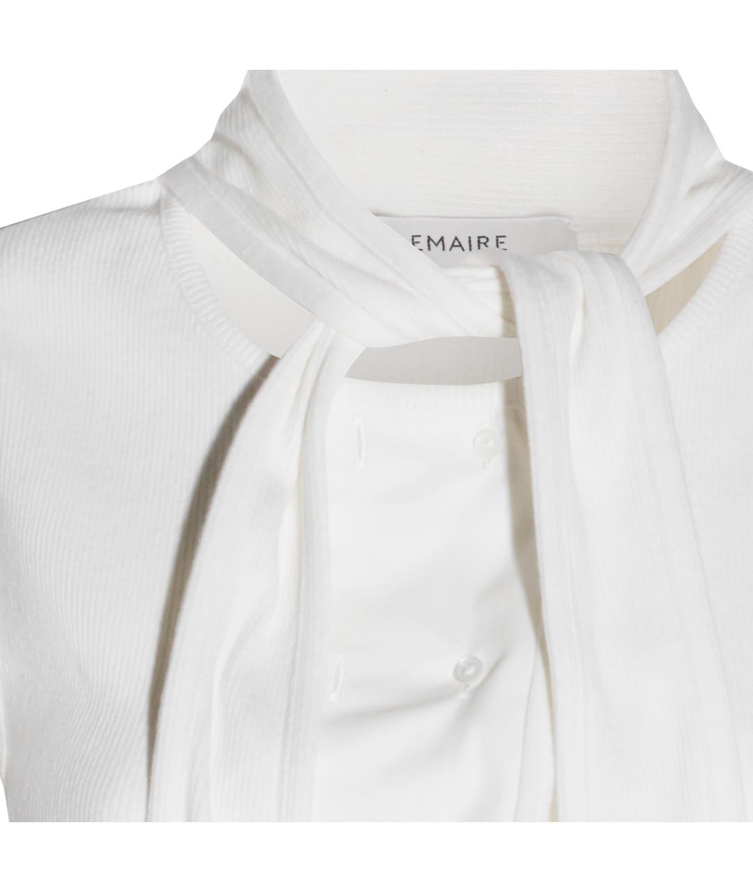 LEMAIRE Белая хлопковая майка, фото 5