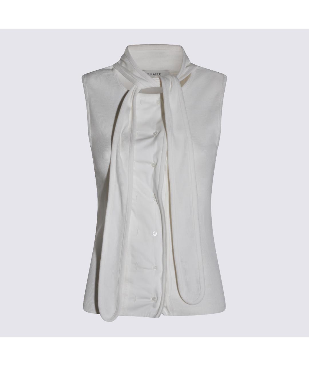 LEMAIRE Белая хлопковая майка, фото 2