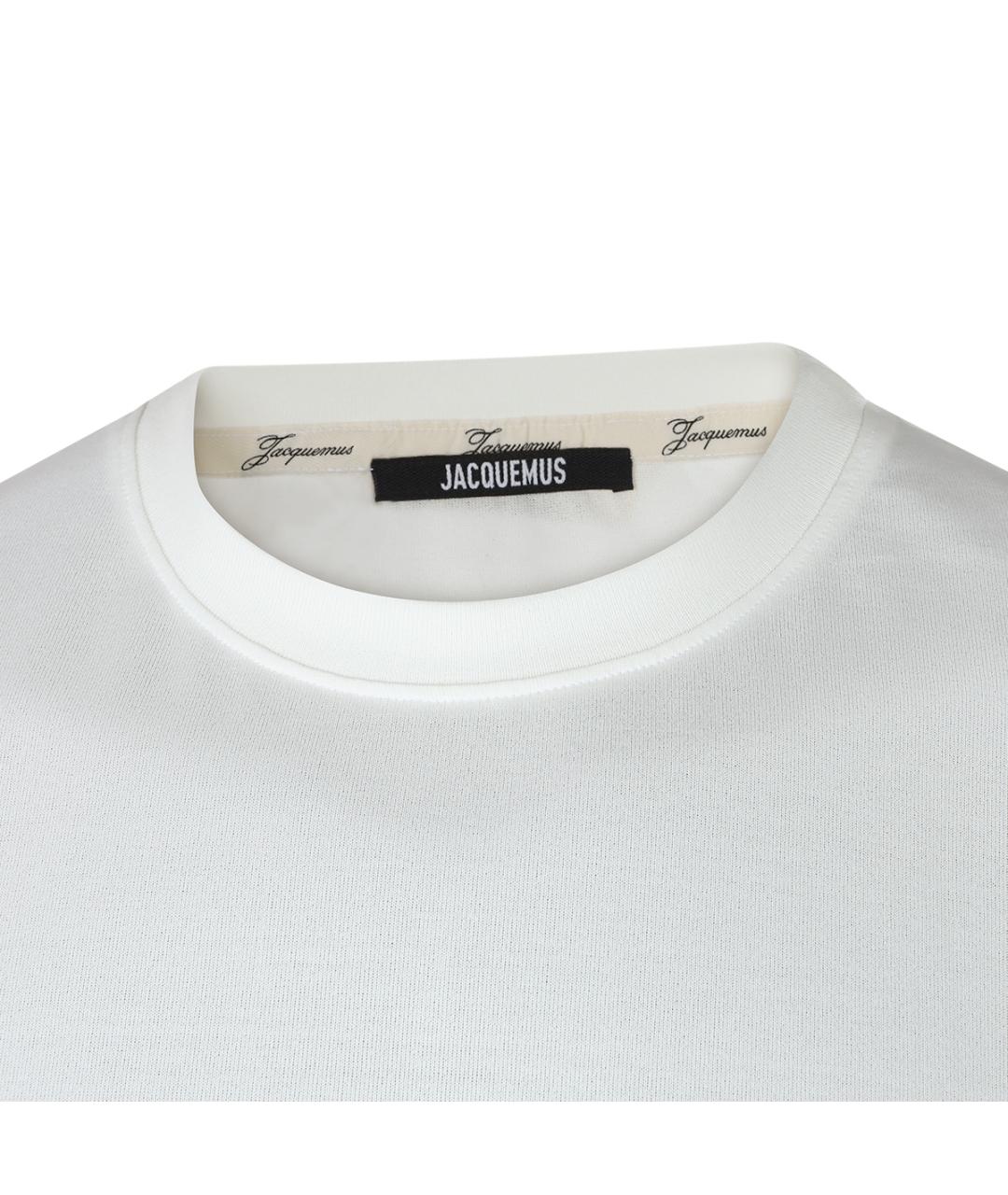 JACQUEMUS Белая футболка, фото 3