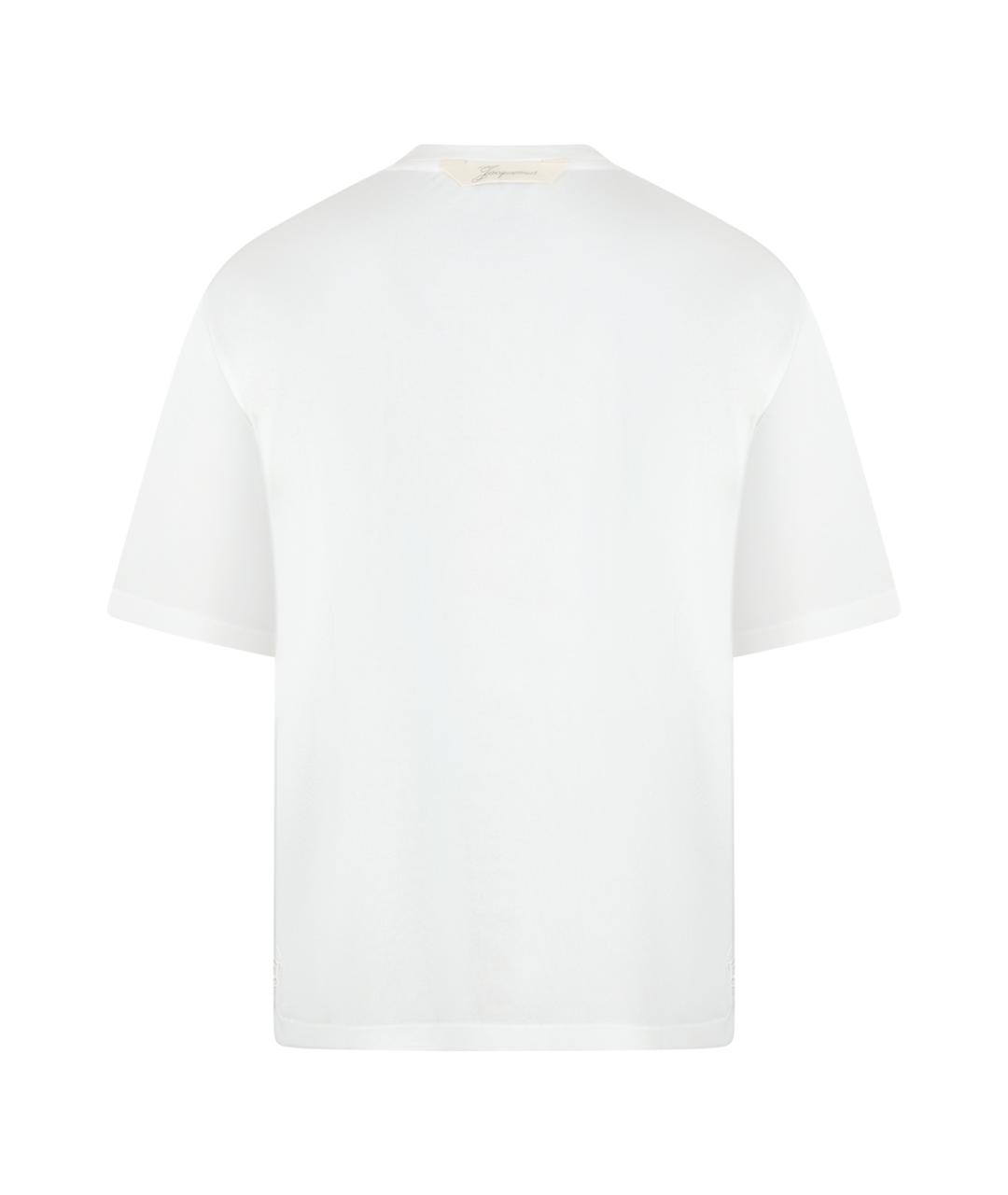 JACQUEMUS Белая футболка, фото 2