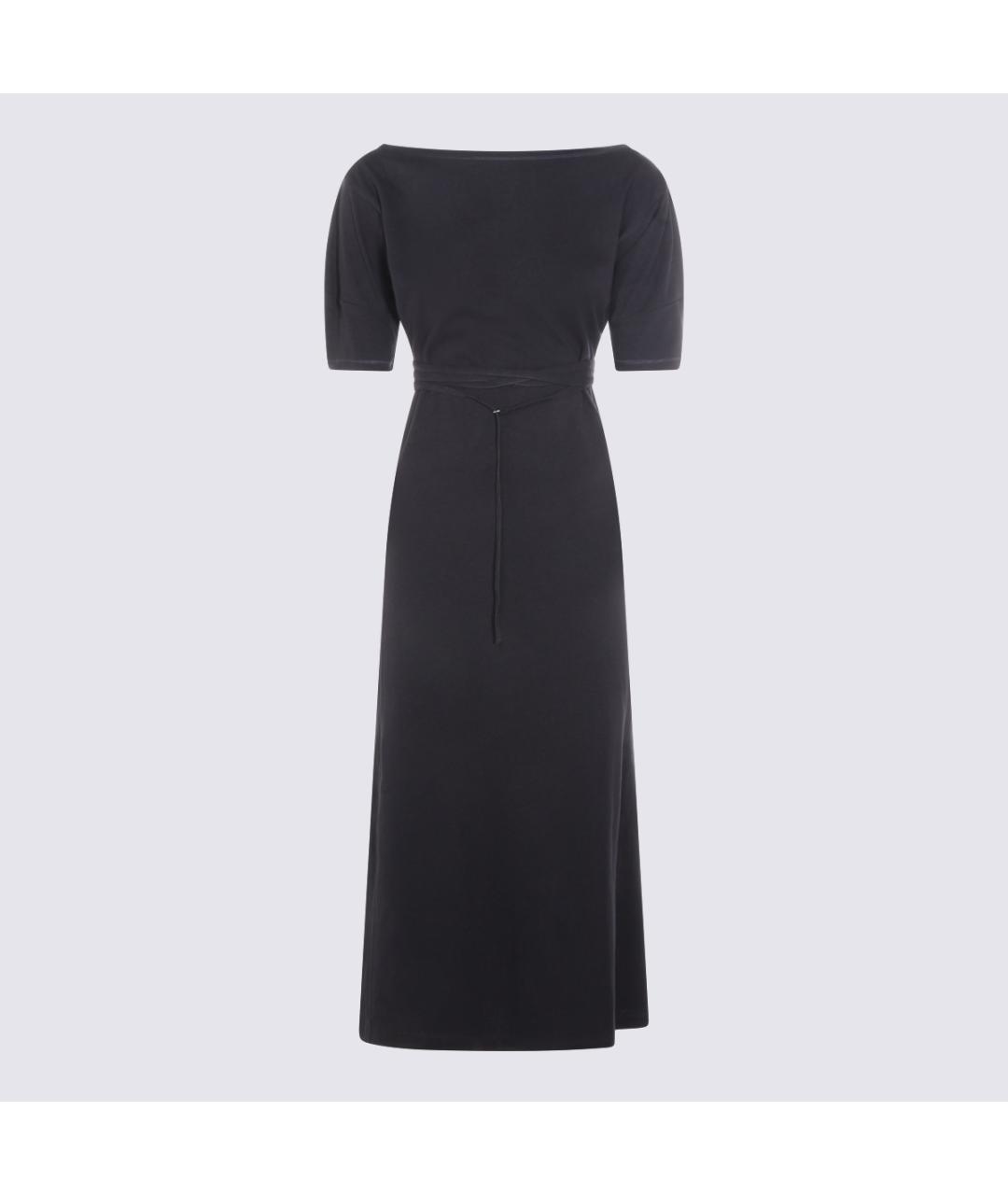 LEMAIRE Черное хлопковое повседневное платье, фото 2