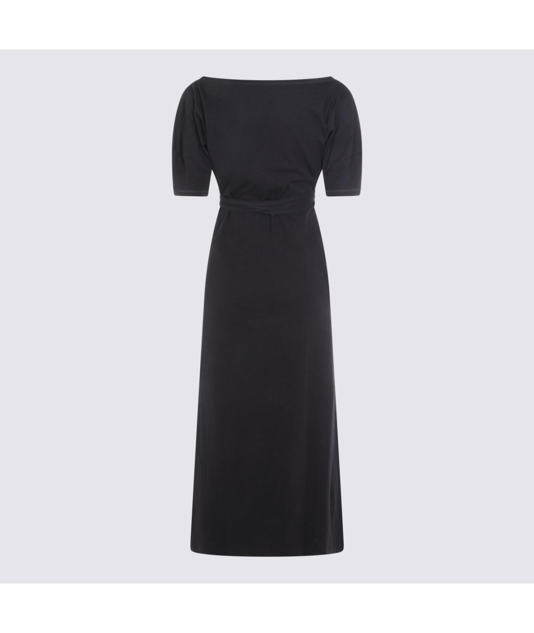 LEMAIRE Черное хлопковое повседневное платье, фото 4