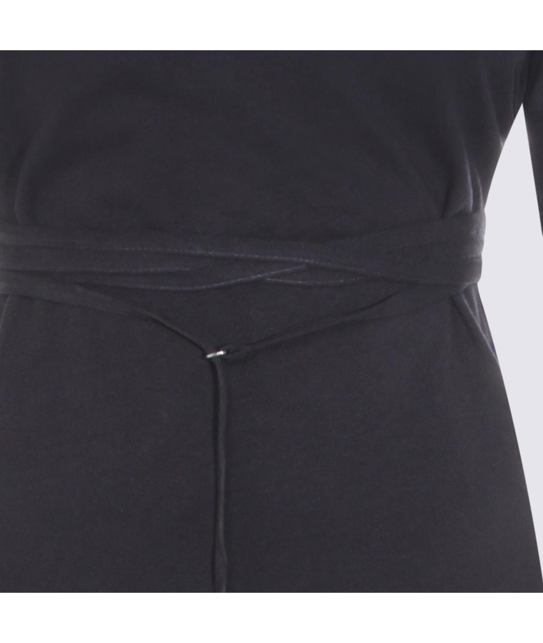 LEMAIRE Черное хлопковое повседневное платье, фото 6