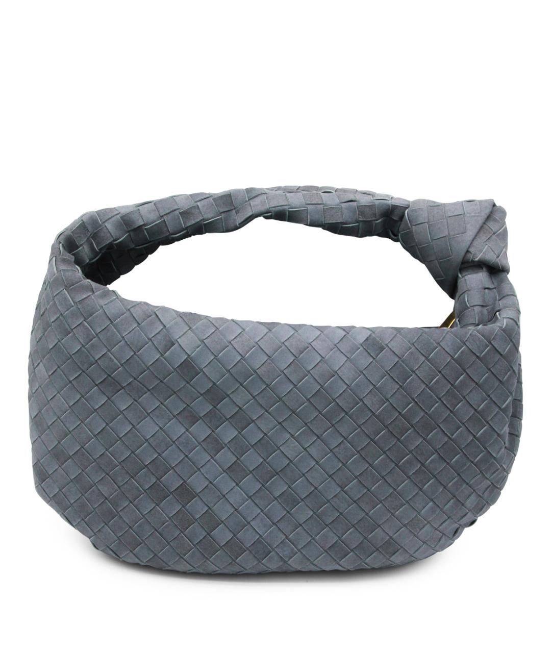 BOTTEGA VENETA Голубая замшевая сумка через плечо, фото 3