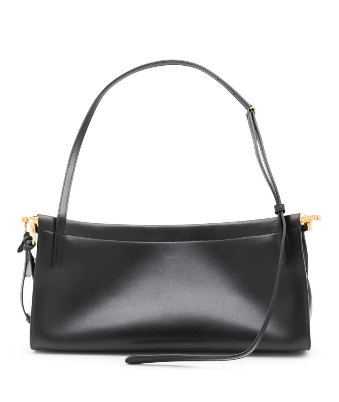 ALAIA Черная кожаная сумка через плечо, фото 3