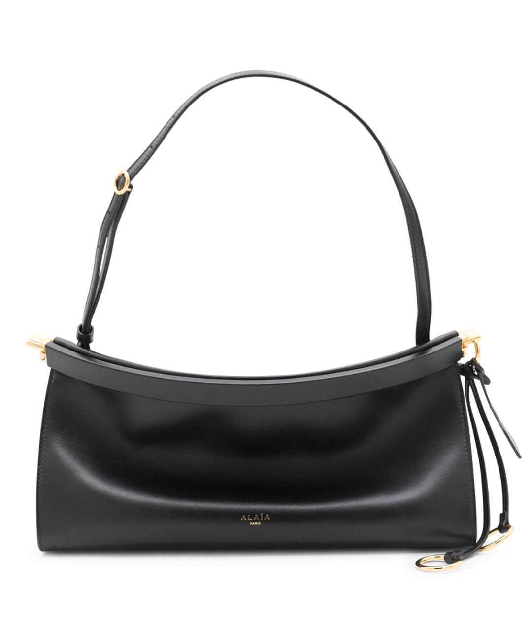 ALAIA Черная кожаная сумка через плечо, фото 1