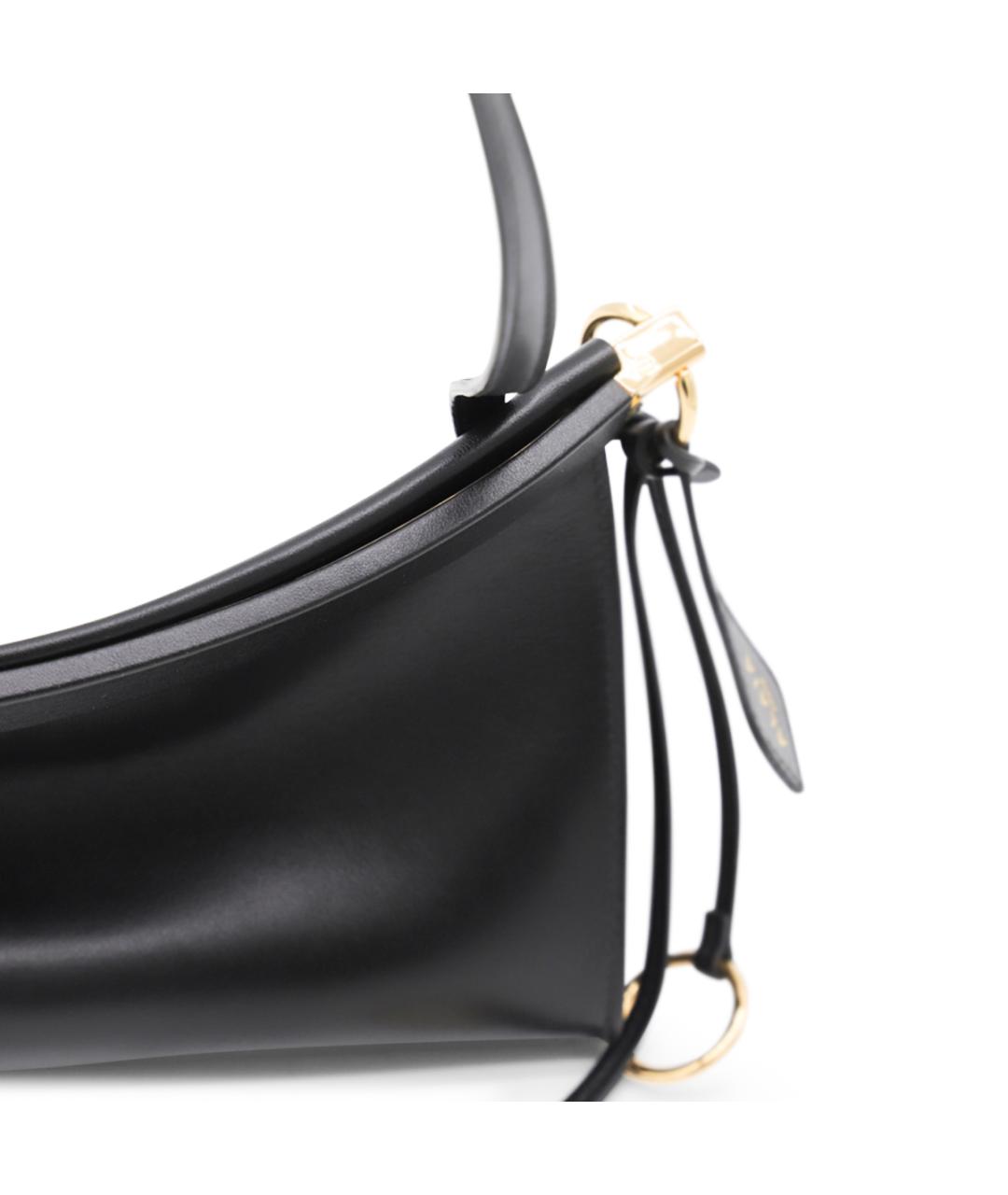 ALAIA Черная кожаная сумка через плечо, фото 4