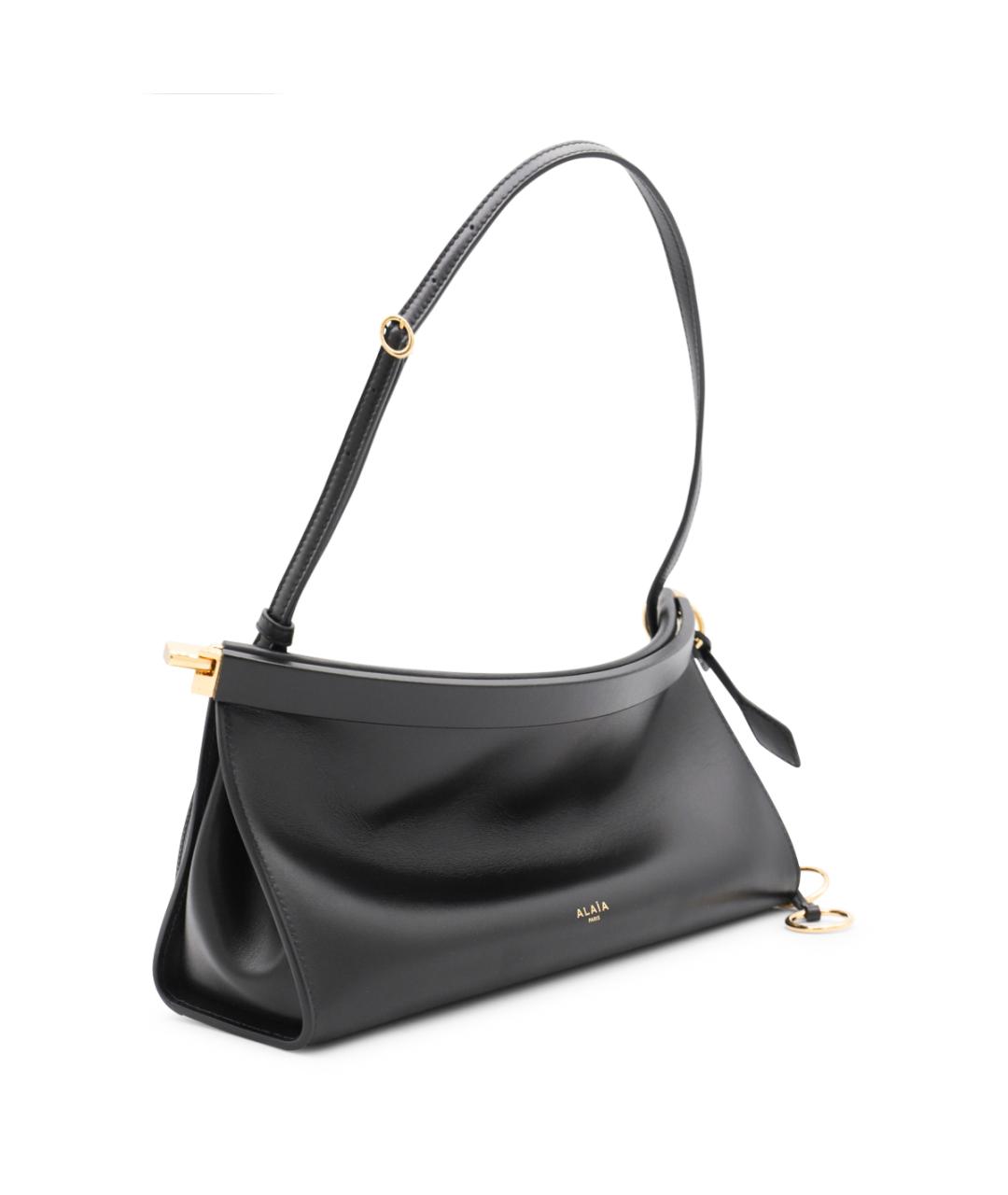 ALAIA Черная кожаная сумка через плечо, фото 2