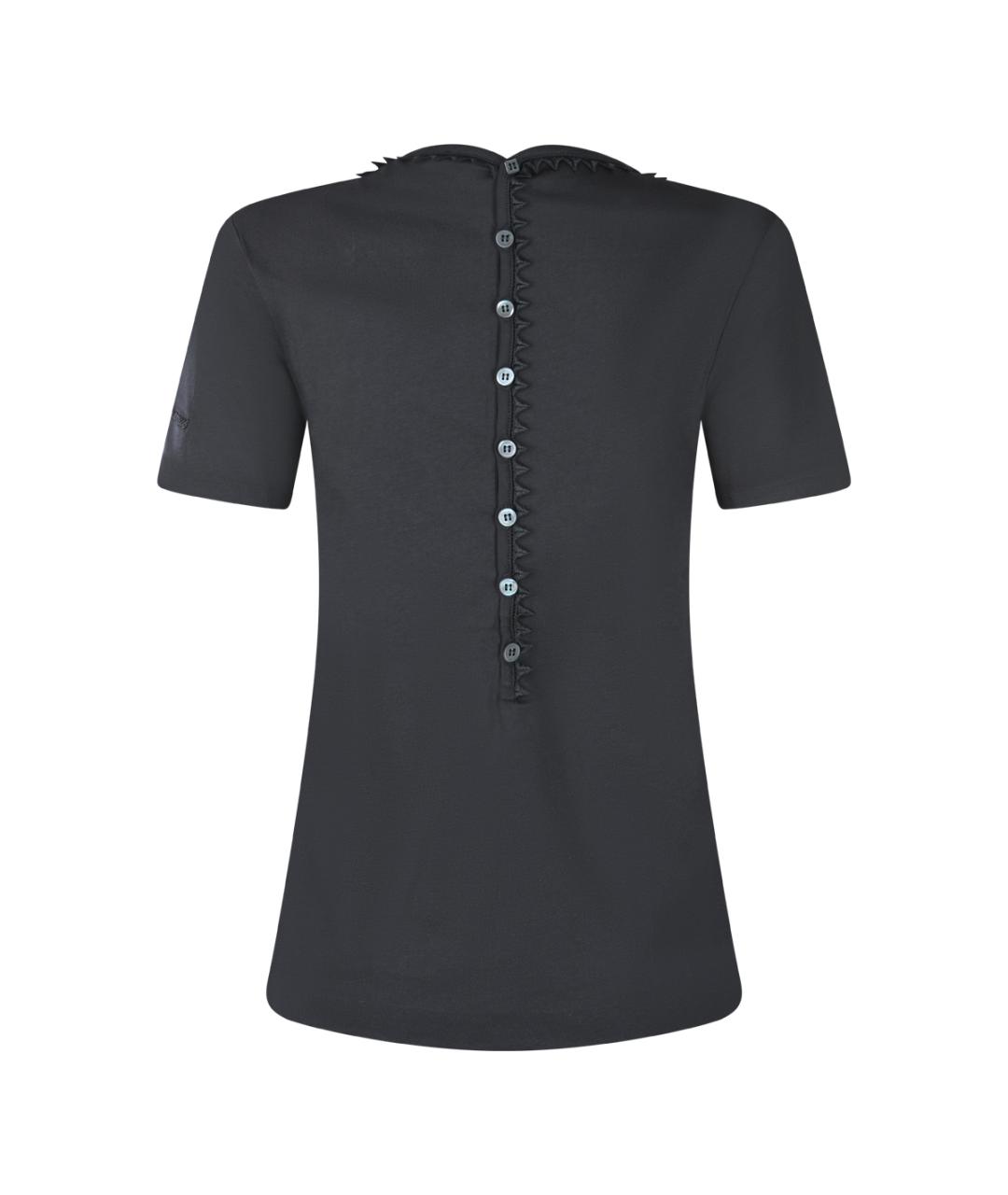 JACQUEMUS Черная хлопковая футболка, фото 2