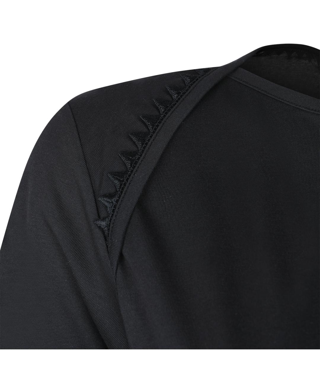 JACQUEMUS Черная хлопковая футболка, фото 3