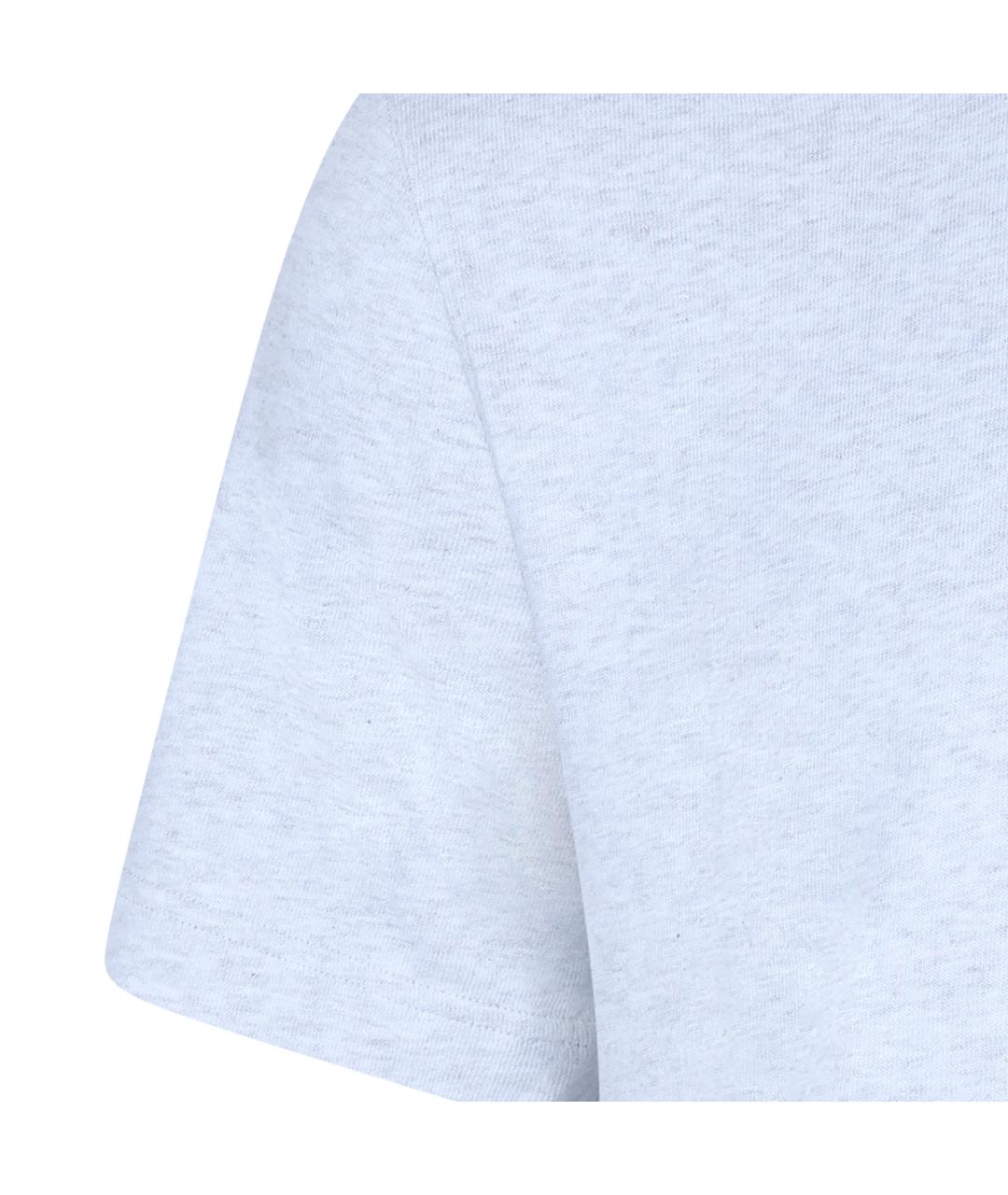 JACQUEMUS Серая хлопковая футболка, фото 4