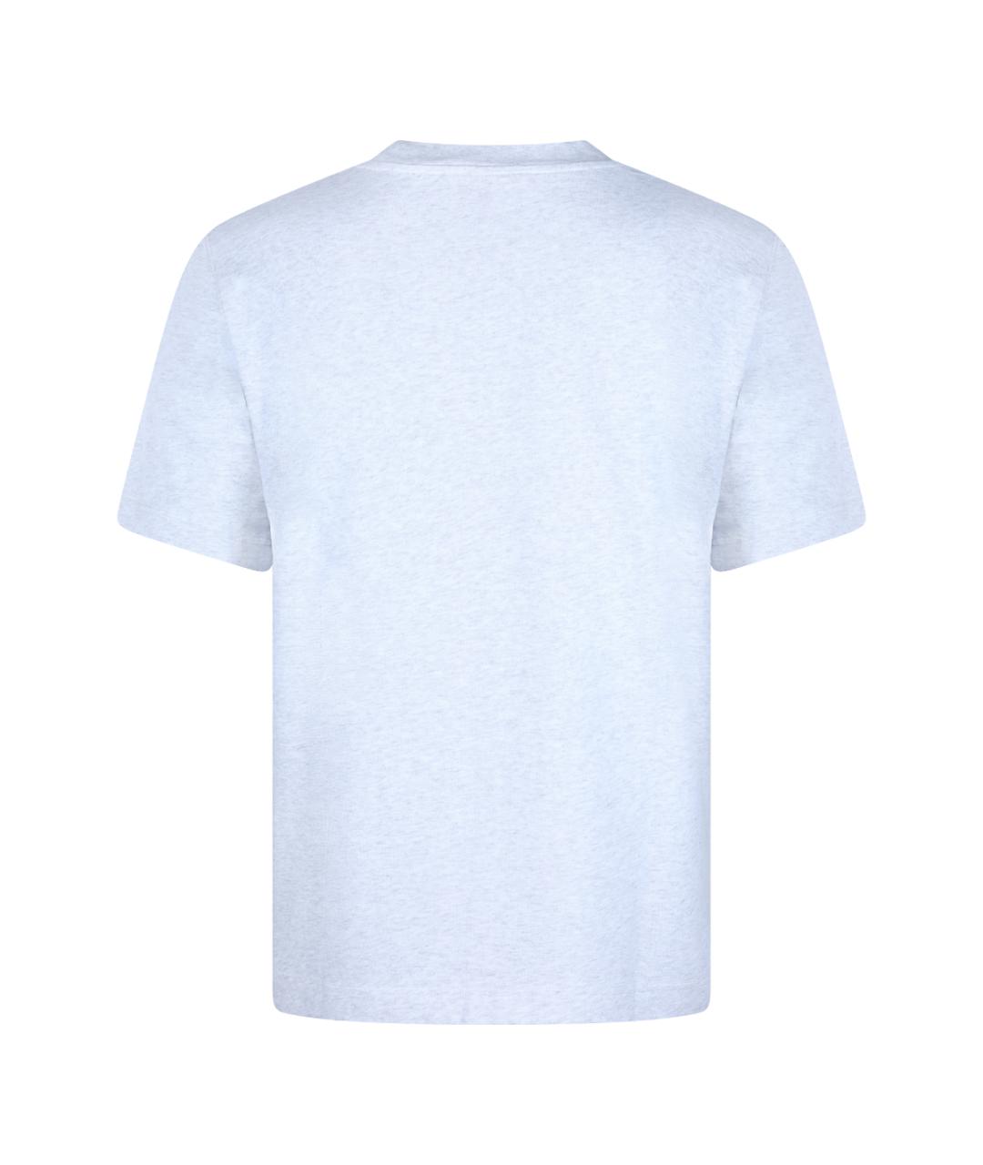 JACQUEMUS Серая хлопковая футболка, фото 2