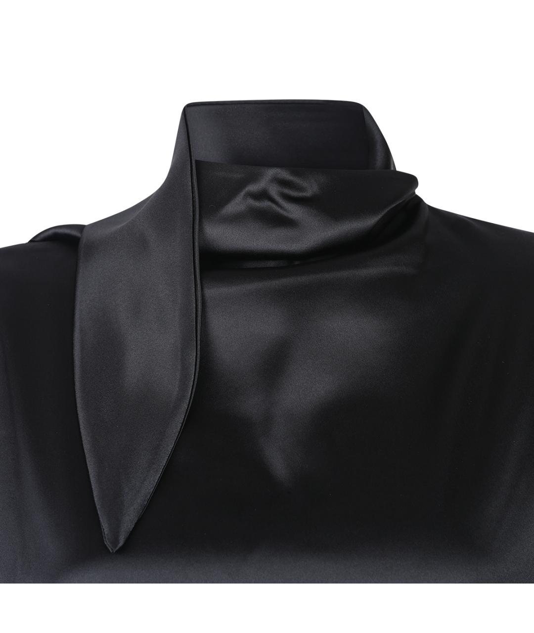 PHOEBE PHILO Черная шелковая блузы, фото 3