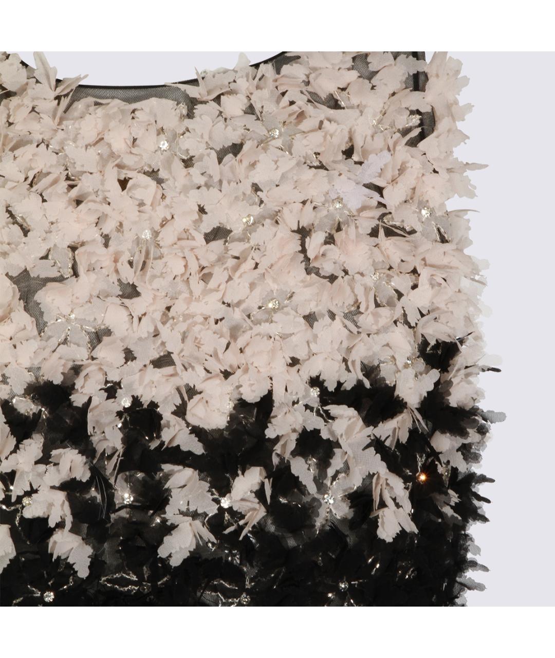 ELISABETTA FRANCHI Черное вискозное вечернее платье, фото 5