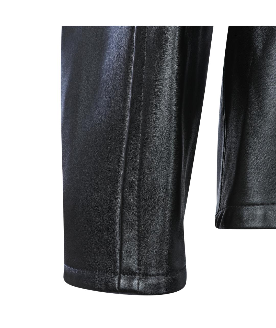 PHOEBE PHILO Черная кожаная куртка, фото 3