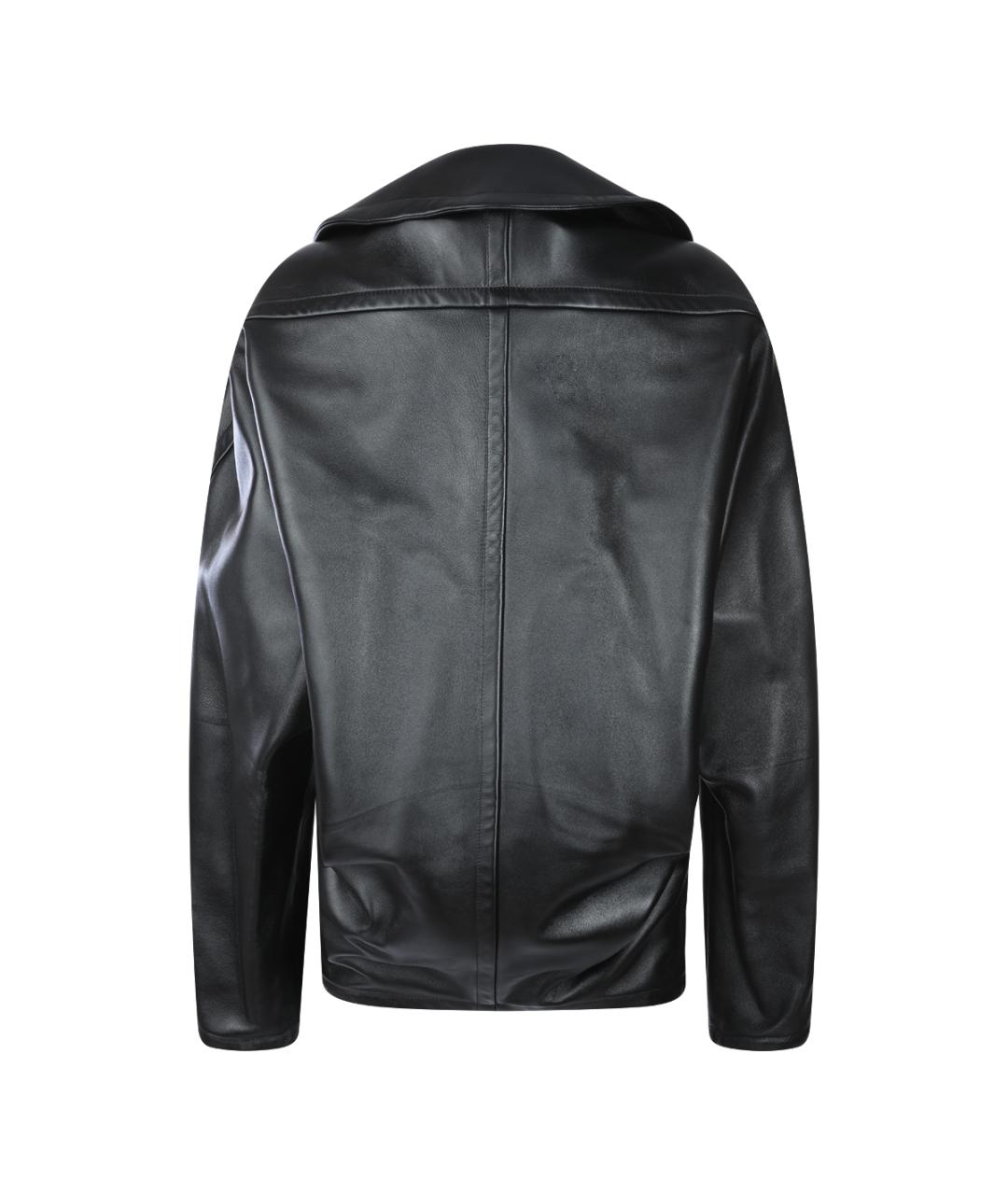 PHOEBE PHILO Черная кожаная куртка, фото 2