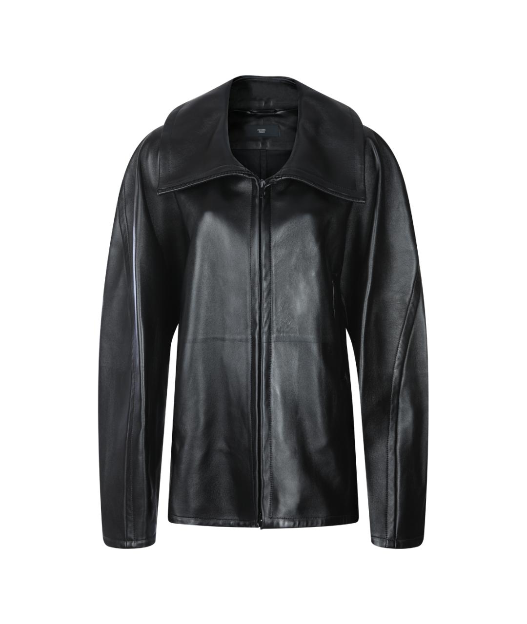 PHOEBE PHILO Черная кожаная куртка, фото 1