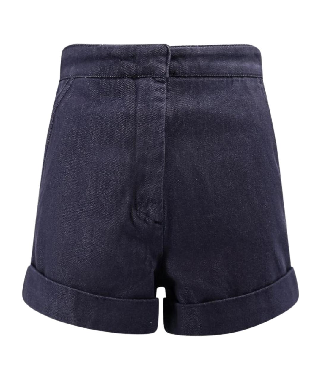 MAX MARA Темно-синие хлопковые шорты, фото 1