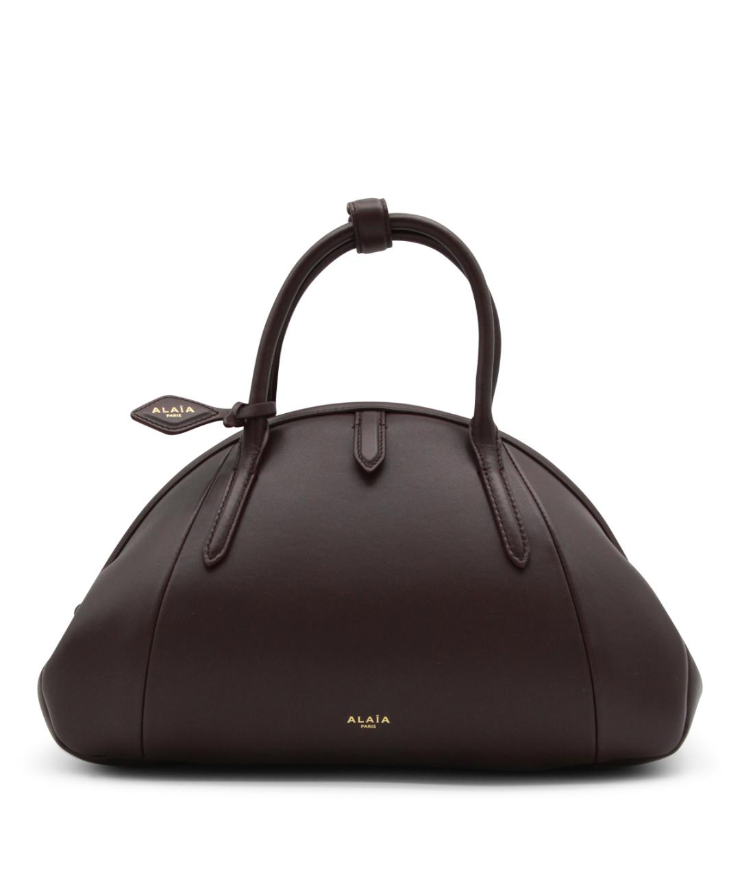 ALAIA Коричневая кожаная сумка тоут, фото 1