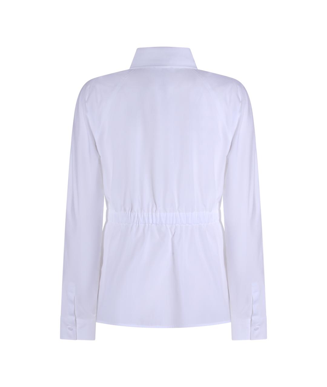 MAX MARA Белая хлопковая рубашка, фото 2