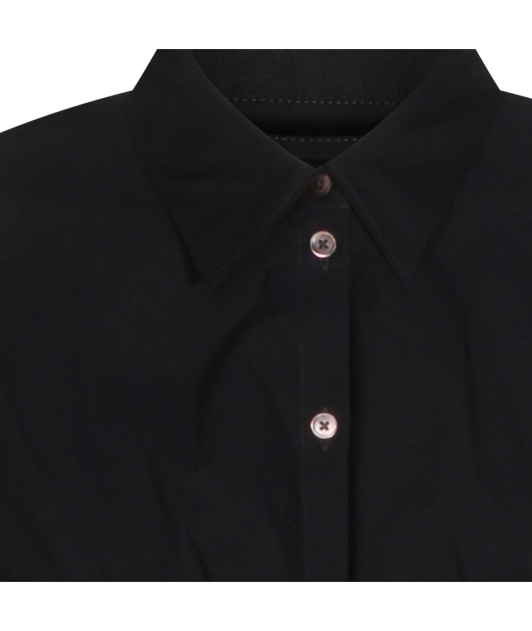 LEMAIRE Черная шелковая рубашка, фото 4