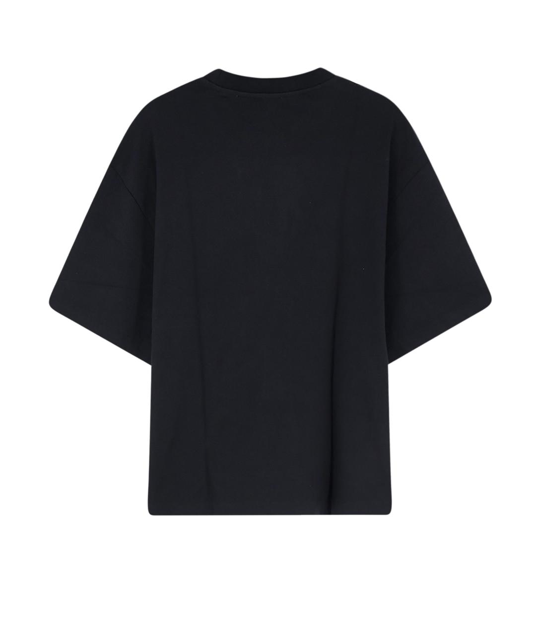 OFF-WHITE Черная хлопковая футболка, фото 2