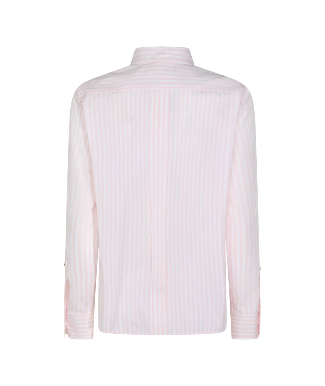 MAX MARA Розовая хлопковая рубашка, фото 2