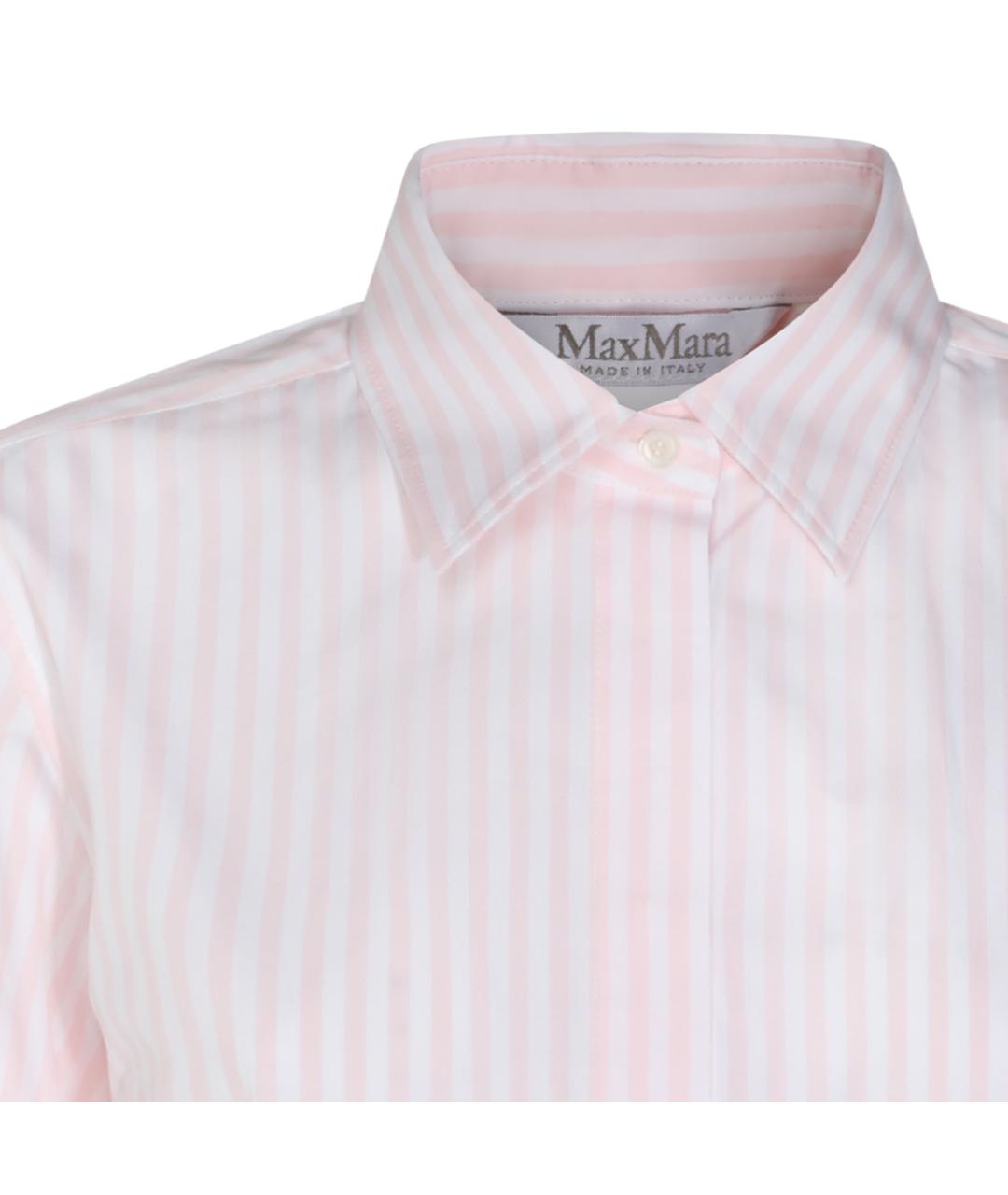 MAX MARA Розовая хлопковая рубашка, фото 4