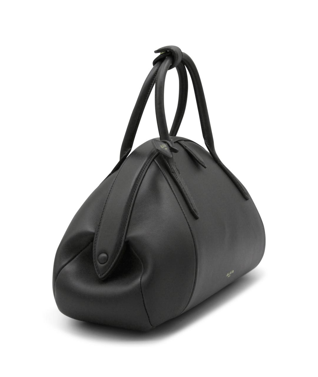 ALAIA Черная кожаная сумка тоут, фото 2