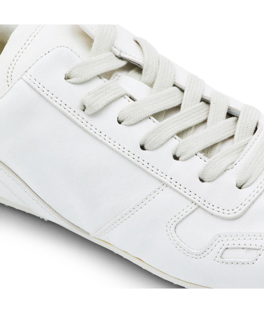 RICK OWENS Белые кожаные кроссовки, фото 4