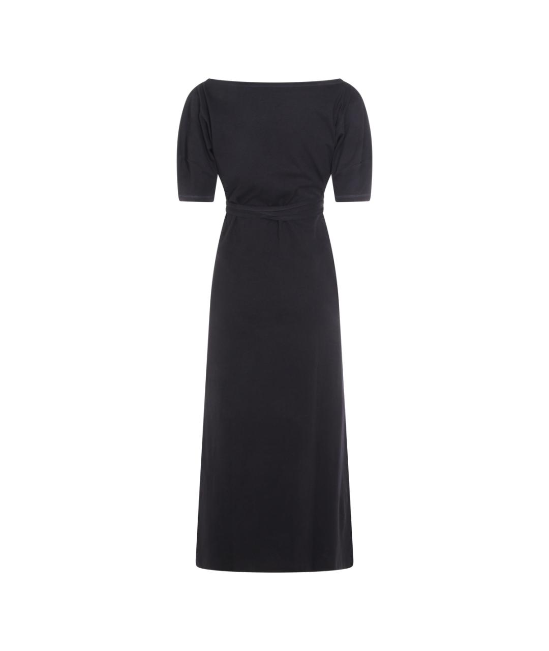 LEMAIRE Черное хлопковое повседневное платье, фото 2