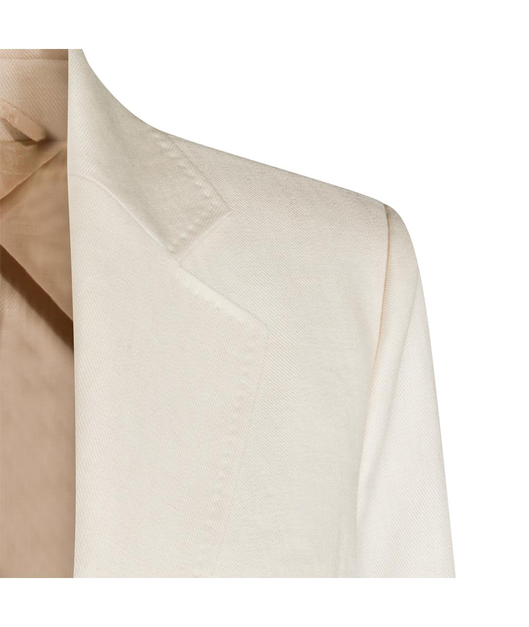 MAX MARA Бежевый льняной жакет/пиджак, фото 4