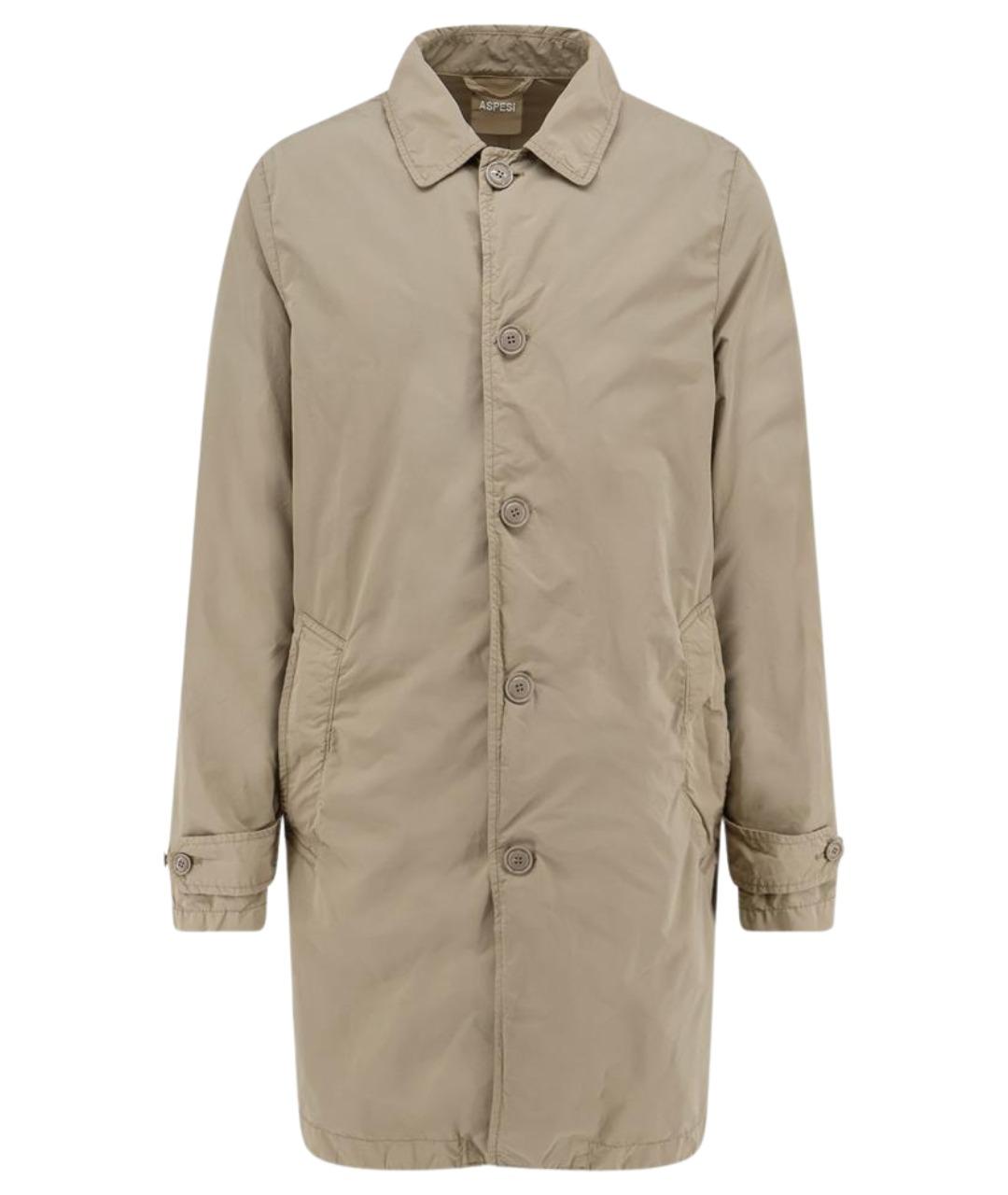 ASPESI Бежевый полиэстеровый тренч / плащ, фото 1