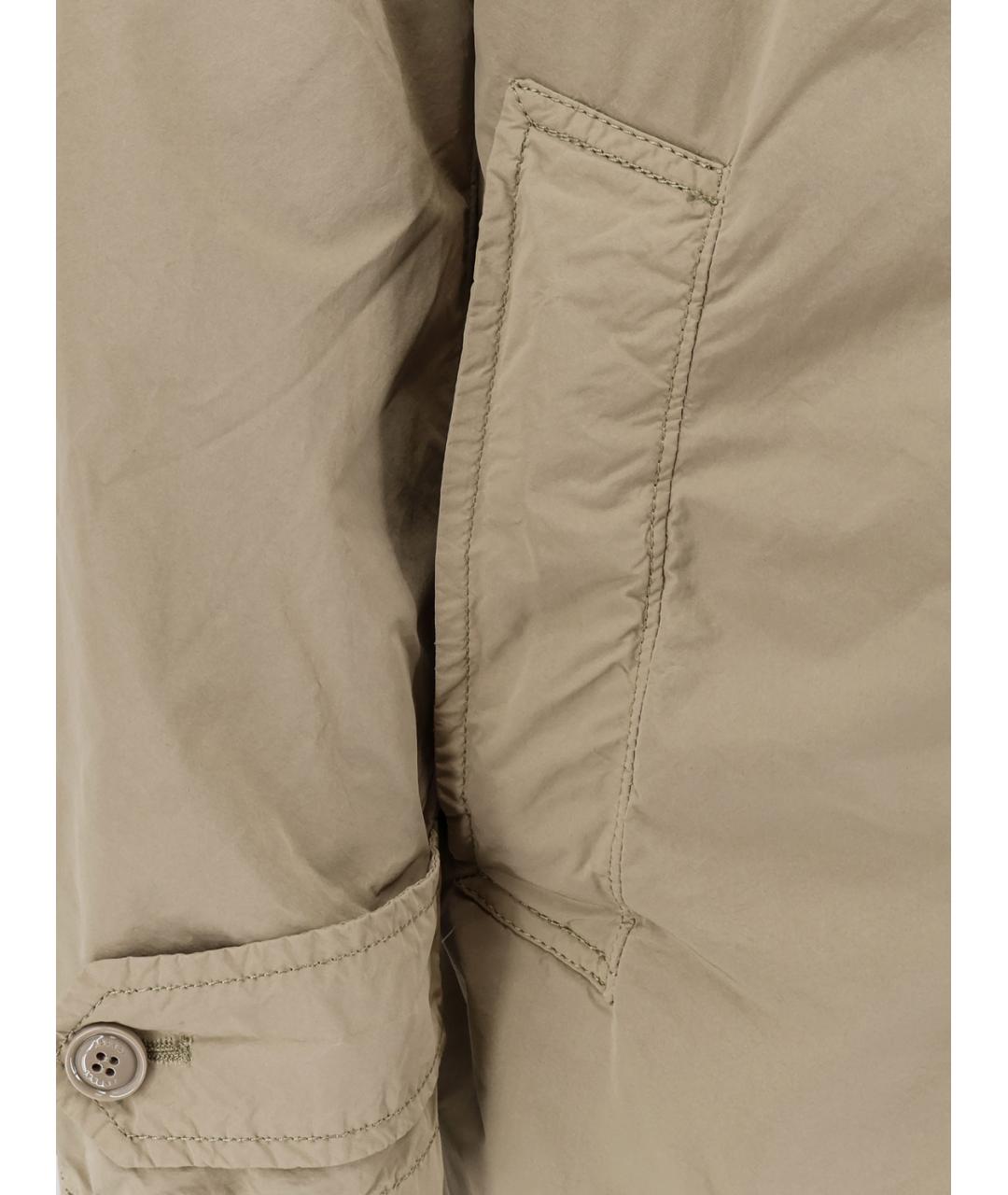 ASPESI Бежевый полиэстеровый тренч / плащ, фото 3