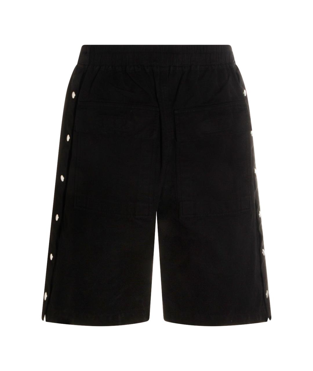 RICK OWENS DRKSHDW Черные хлопковые шорты, фото 2